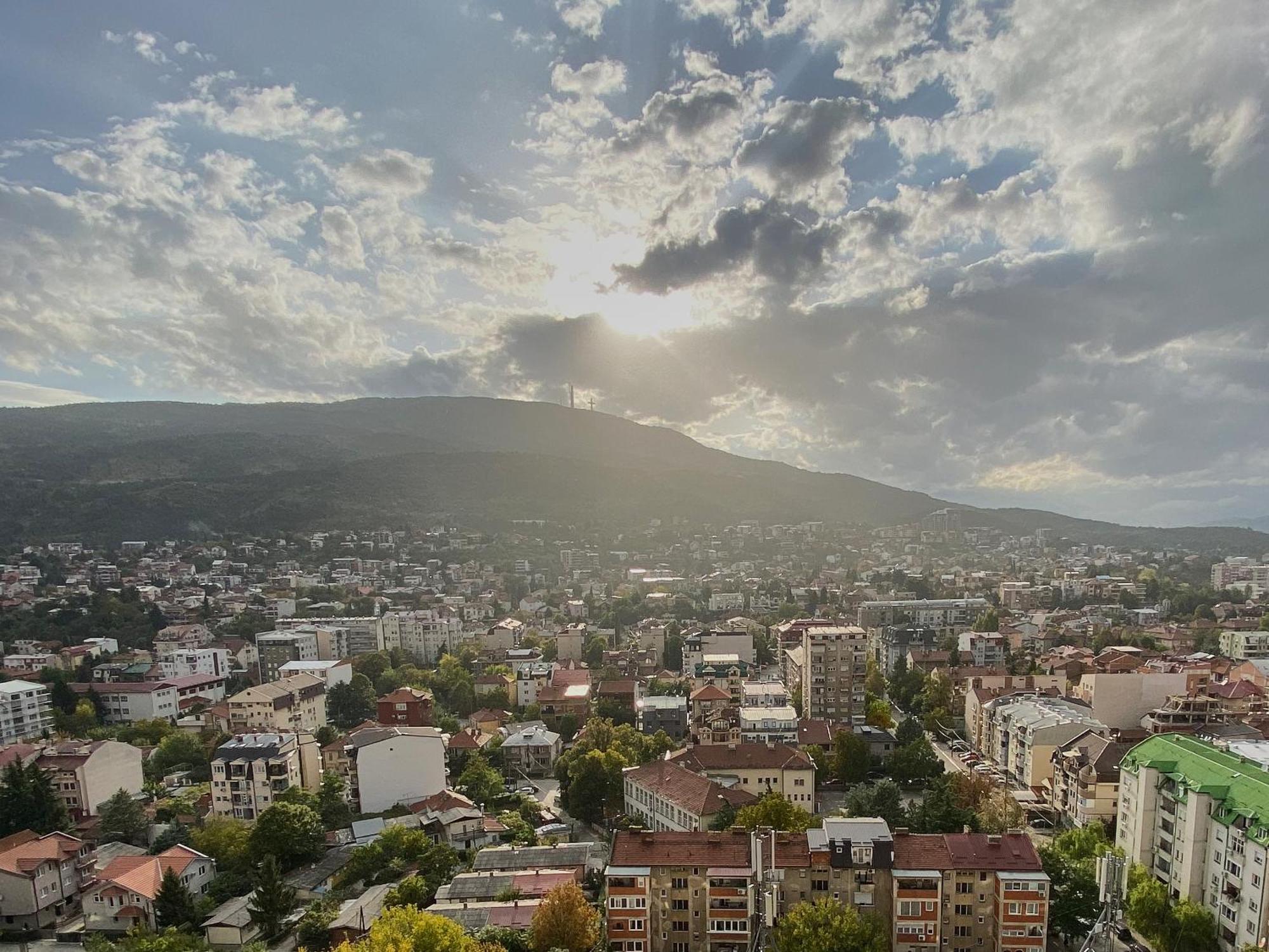 Stylish Studio, Skopje Centre - Private Parking - Panoramic Views Εξωτερικό φωτογραφία